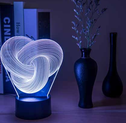 LED 3D Twist Abstract Light